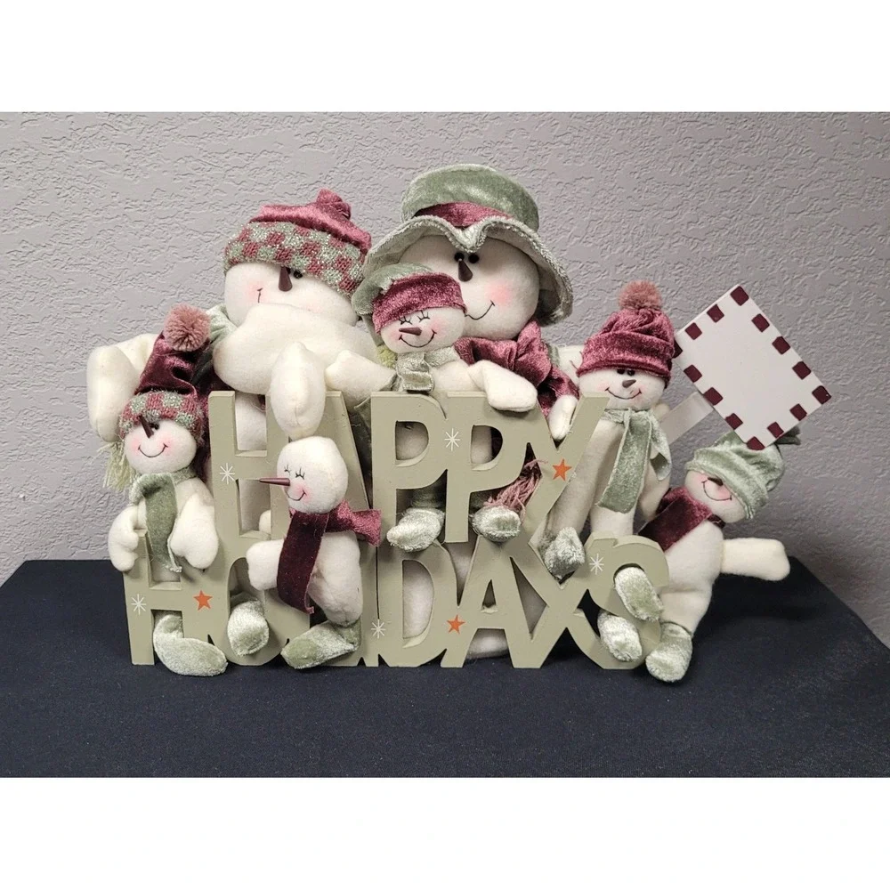 Wooden Plush Christmas Decorative 